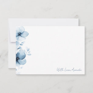 Something Blue Before I Do Bridal Shower Thank You Card
