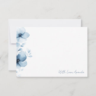 Something Blue Before I Do Bridal Shower Thank You Card