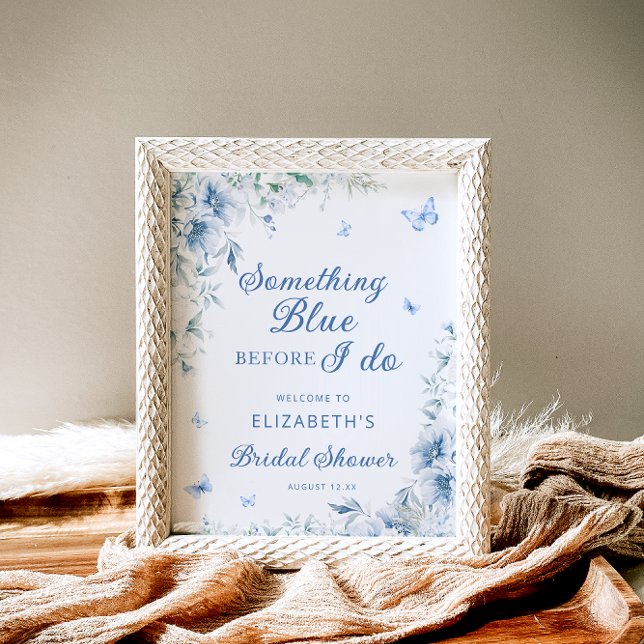 Something Blue Before I Do Bridal Shower Welcome Poster (Creator Uploaded)