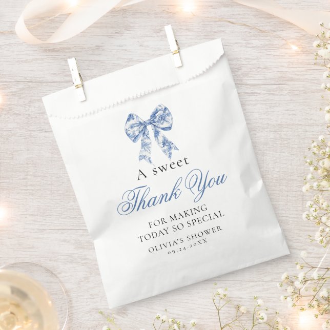 Something Blue Before I Do Bridal Thank You Favour Bags (Clipped)