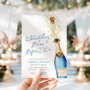 Something Blue Before I do Brunch Bridal Shower Invitation