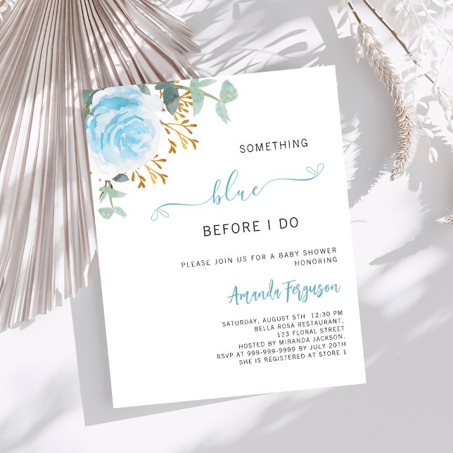 Something blue before I do floral Bridal Shower (Creator Uploaded)