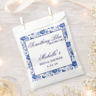 Something Blue Before I Do Floral Bridal Shower Favour Bags