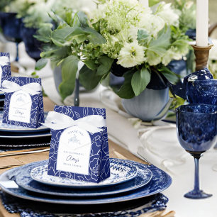 Something Blue Before I Do Floral Bridal Shower Favour Box