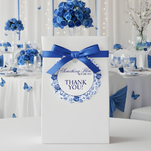 Something Blue Before I Do Floral Bridal Shower  Favour Tags