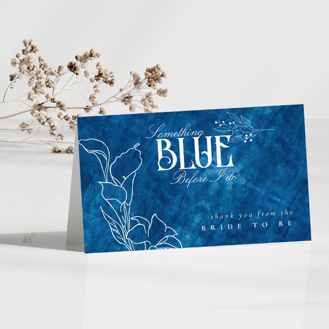 Something Blue Before I do Line Floral Thank You (Creator Uploaded)