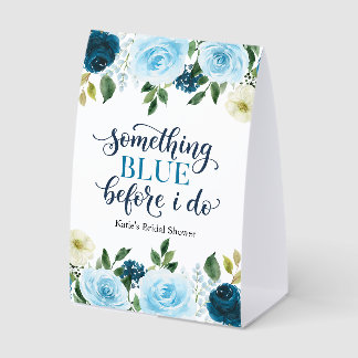 Something Blue Before I Do Navy Floral