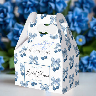 Something Blue Before I do Theme Bridal Shower Favour Box
