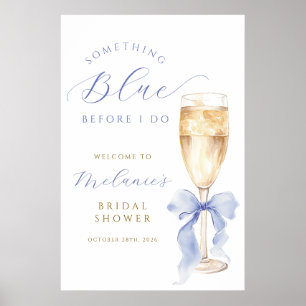 Something Blue Bow Bridal Poster DIGITAL