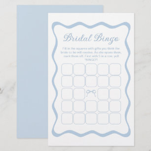 Something Blue Bridal Shower Bingo Game