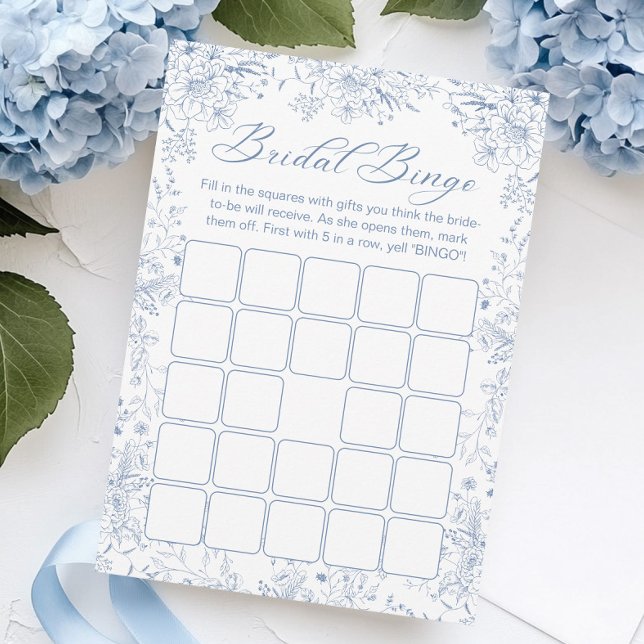 Something Blue Bridal Shower Bingo Game Card (Creator Uploaded)