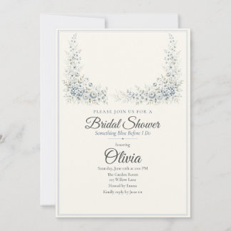 Something Blue Bridal Shower Invitation