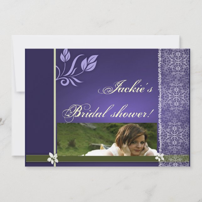 Something Blue Bridal Shower Invitation (Front)