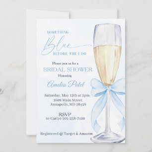 Something Blue Bridal Shower Invitation