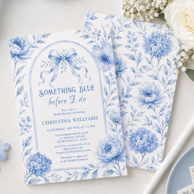 Something Blue Bridal Shower Invitation (Creator Uploaded)