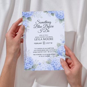 Something Blue Bridal Shower Invitation