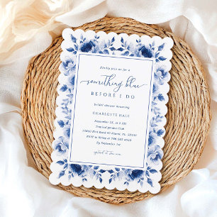 Something Blue Bridal Shower Invitation