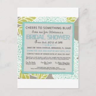 Something Blue Bridal Shower Invitation