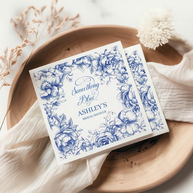 Something Blue Bridal Shower  Napkin (Creator Uploaded)