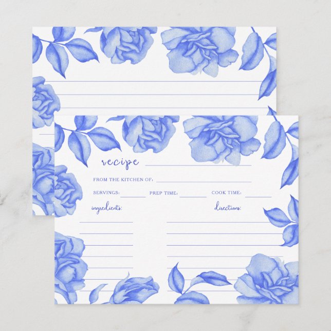 Something blue -  bridal shower recipe (Front/Back)