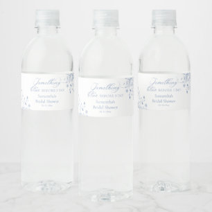 Something Blue Bridal Shower Water Bottle Label