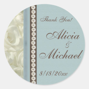 Something Blue Classic Round Sticker
