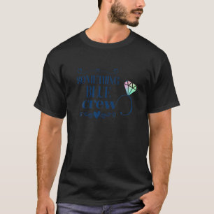 Something Blue Crew Bach Hen Party Matching Bride  T-Shirt