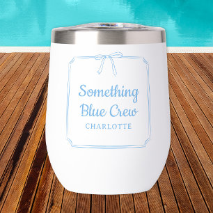 Something Blue Crew Chic Aesthetic Bow Custom Name
