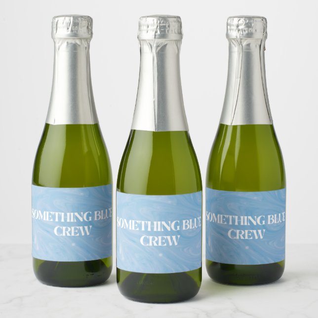 Something Blue Crew  Sparkling Wine Label (Bottles)