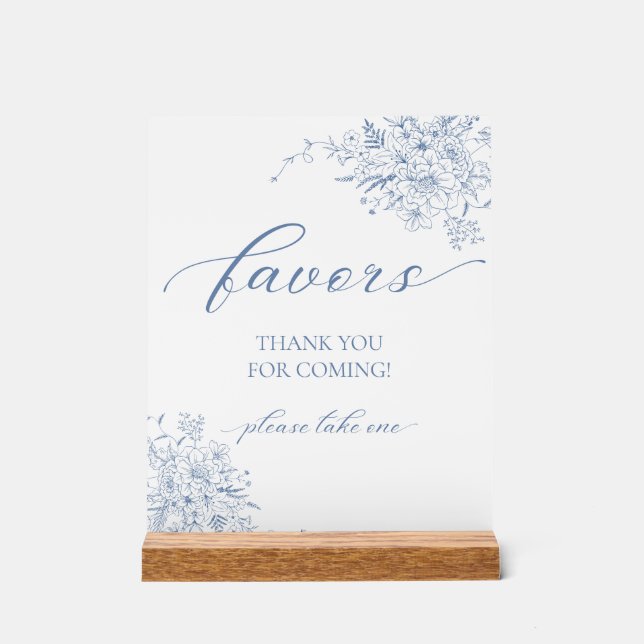 Something Blue Favour  Acrylic Sign (Front)