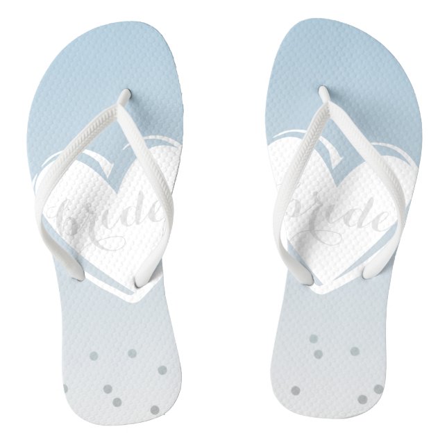 Something blue. flip flops (Footbed)