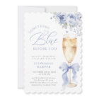 Something Blue Floral Bridal Shower Invitation