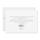 Something Blue Floral Bridal Shower Thank You Card