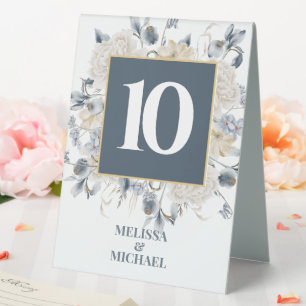 SOMETHING BLUE FLORAL Frame Table Numbers