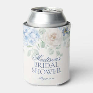  Something Blue Floral Hydrangea Bridal Shower Can Cooler