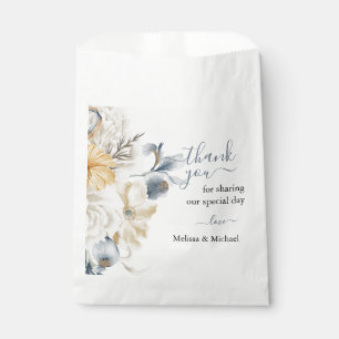 SOMETHING BLUE - FLORAL Wedding  Favour Bags