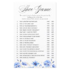 Something Blue Floral Wedding Shower Shoe Game