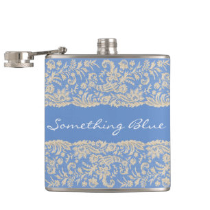 Something Blue for the Bride Personalise Hip Flask