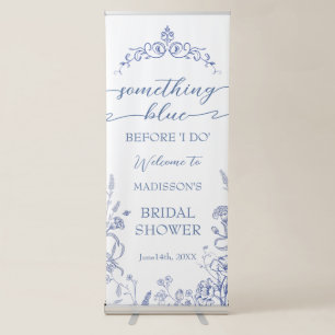 Something Blue French Bridal Shower  Retractable Banner