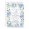 Something Blue Hydrangea Floral Wreath Bridal 
