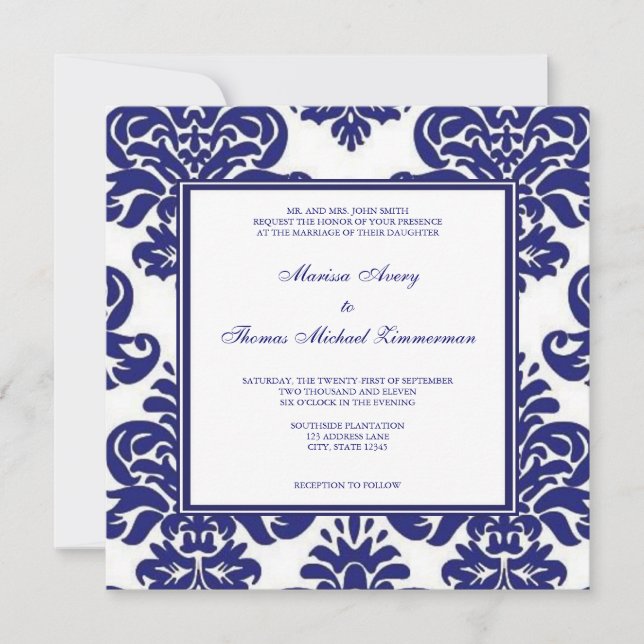 Something Blue Invitation (Front)