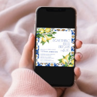 Something Blue Lemon Moroccan QR Bridal Shower