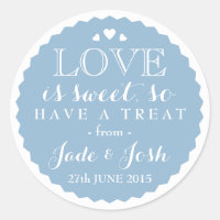 Something Blue Love is Sweet Bottlecap Style Favou