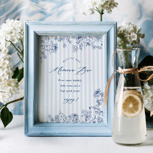 Something Blue Mimosa Bar Sign Bridal Shower Party