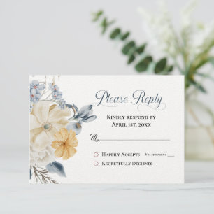 SOMETHING BLUE -Please Reply RSVP 