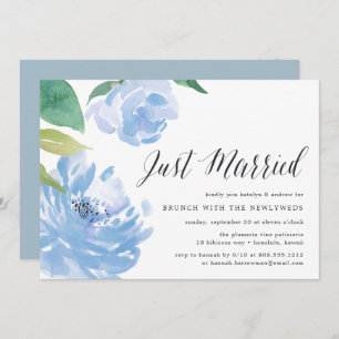 Something Blue   Post Wedding Brunch Invitation