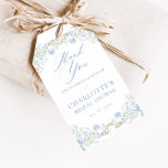Something Blue Preppy Floral Bridal Shower  Gift Tags<br><div class="desc">Invite your guests to a delightful celebration with our "Something Blue" Bridal Shower gift tag design. The gift tag is adorned with stunning borders of hand-painted watercolor flowers in soft hues of blue, green, and light pink. These delicate blooms gracefully encircle your wording, creating a serene atmosphere that captures the...</div>
