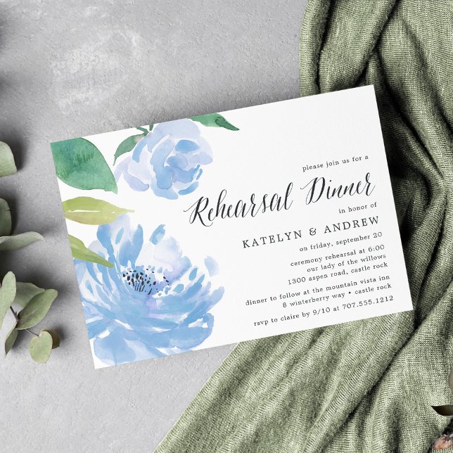 Something Blue | Rehearsal Dinner Invitation (Creator Uploaded)