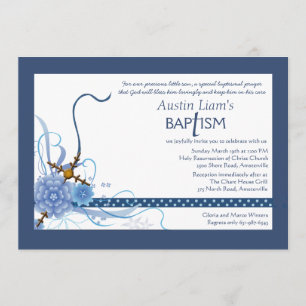 Something Blue Religious Invitation