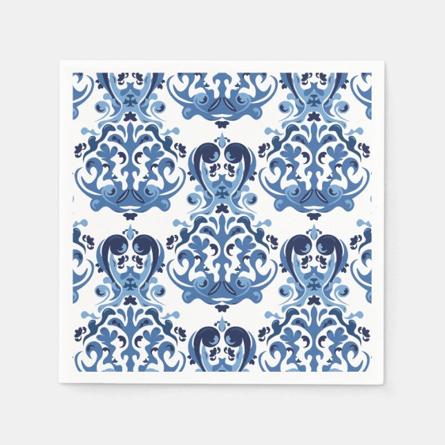 Something Blue Spring Bridal Shower Napkin (Front)